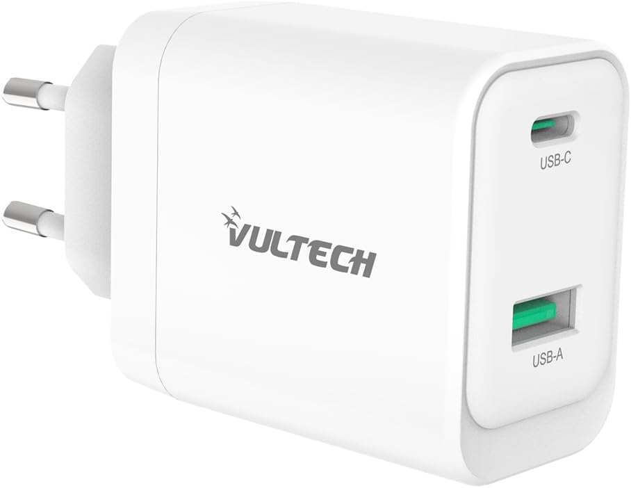 CARICABATTERIE VULTECH CC45-1C1A 45W UNIVERSALE 1XTYPE C E 1XTYPE A